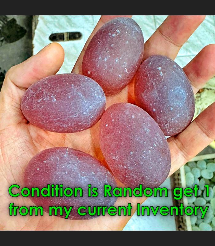 Mystical Mae Khong River Rock Gem Stone Leklai Naga Egg Orange Thai Amulet 17603